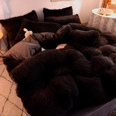 Топло и Меко Спално Бельо SNUGGBED® Черен