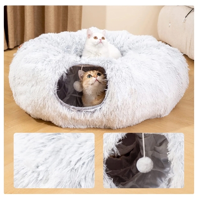 Многофункционален Пухкав Тунел За Котки - PURRCAVE®