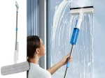 WINDMOP®: 2 в 1 Спрей Моп за Почистване на Прозорци и Подове, windmop 2 v 1 sprei mop za pochistvane na prozorci i podove