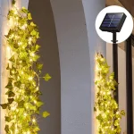 Соларна Декоративна Осветителна Верига с Листа (5 м) - LEAFGLO®, solarna dekorativna osvetitelna veriga s lista 5 m leafglo