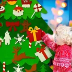 Комплект Коледно Дръвче и Орнаменти От Филц - FELTPINETREE®, komplekt koledno dravche i ornamenti ot filc feltpinetree