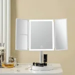 Многофункционално Огледало с LED Светлина и Увеличение - STARMIRROR®, mnogofunkcionalno ogledalo s led svetlina i uvelichenie starmirror