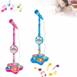 Детски Караоке Комплект Със Светеща Основа и Регулируема Стойка – KIDKARA®, detski karaoke komplekt sas svetescha osnova i reguliruema stoika kidkara