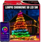 RGB Светлинен Гирлянд с 50 LED и Дистанционно Управление (5м) – FESTILUMO®, rgb svetlinen girlyand s 50 led i distancionno upravlenie 5m festilumo