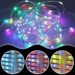 RGB Светлинен Гирлянд с 50 LED и Дистанционно Управление (5м) – FESTILUMO®, rgb svetlinen girlyand s 50 led i distancionno upravlenie 5m festilumo