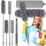 Телескопична Микрофибърна Четка За Мокро и Сухо Почистване 4в1 - DUSTWAND®, teleskopichna mikrofibarna chetka za mokro i suho pochistvane 4v1 dustwand